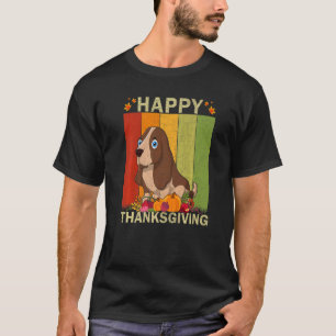 Basset Hound Dog Retro Graphic Family Matching Tha T-Shirt