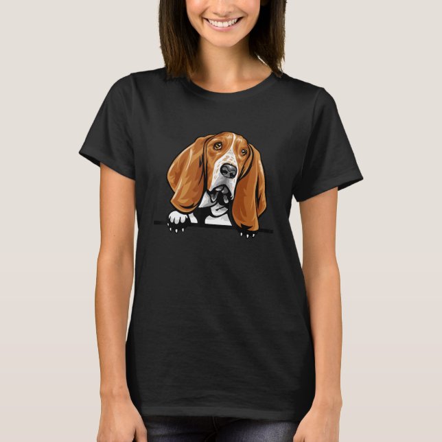 Basset Hound Dog T-Shirt (Front)