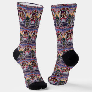 Basset Hound Dog Valentine's Day  Socks