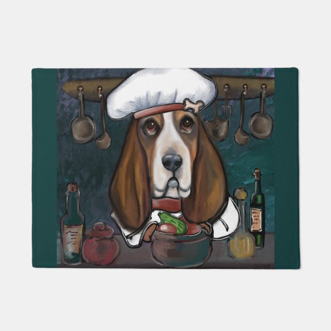 BASSET HOUND DOORMAT (Front)