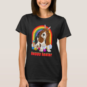 Basset Hound Easter Eggs Bunny Dog T-Shirt