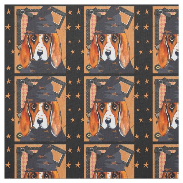 Basset Hound Fabric (Swatch)