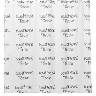 basset hound fancier shower curtain