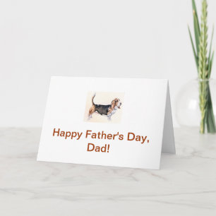 Basset Hound Father's Day Card