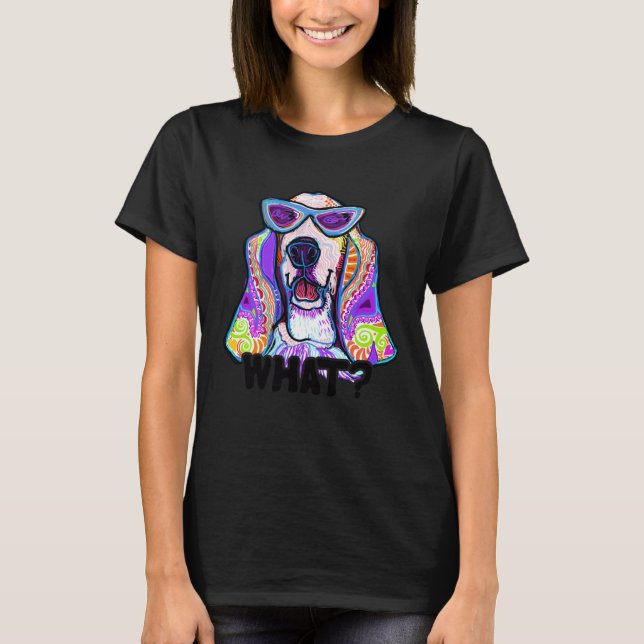 Basset Hound for Women with Basset Hounds   Dog T-Shirt (Front)