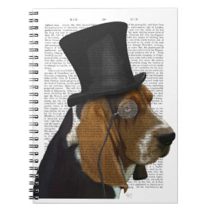 Basset Hound, Formal Hound and Hat Notebook