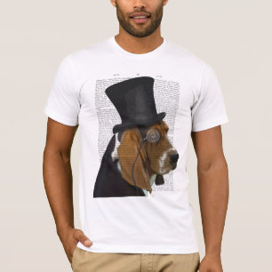 Basset Hound, Formal Hound and Hat T-Shirt