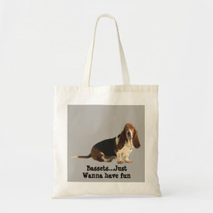 Basset Hound Fun Loving Tote Bag