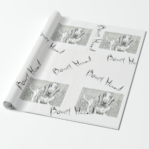 Basset Hound Gift Wrap Paper
