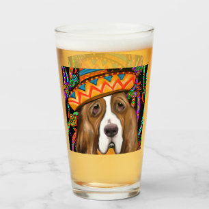 BASSET HOUND GLASS