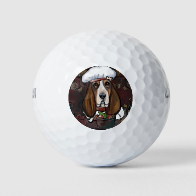 BASSET HOUND GOLF BALLS (Front)