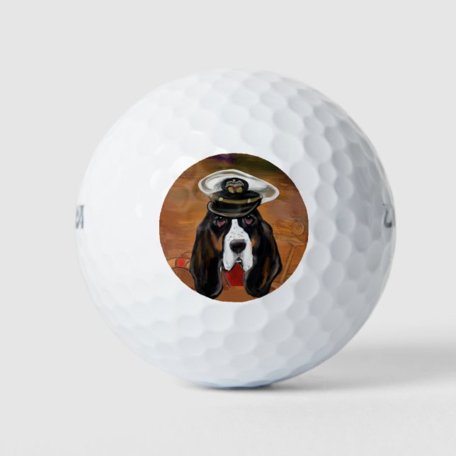 BASSET HOUND GOLF BALLS (Front)