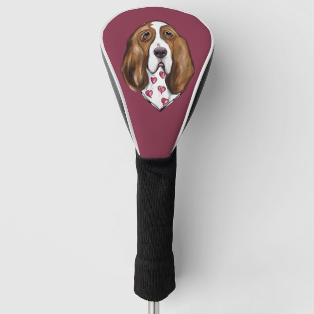 BASSET HOUND GOLF HEAD COVER (Front)