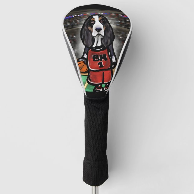 BASSET HOUND GOLF HEAD COVER (Front)