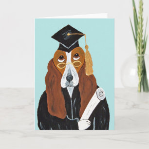 Basset Hound Graduate Card