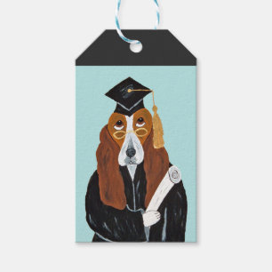 Basset Hound Graduate Gift Tags