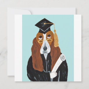 Basset Hound Graduate Invitation