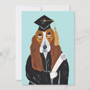 Basset Hound Graduate Invitation