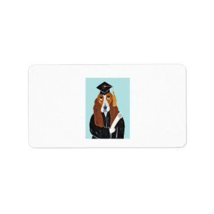 Basset Hound Graduate Label