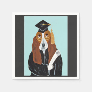 Basset Hound Graduate Napkin