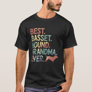 Basset Hound Grandma Dog Lover Gift Funny Grandpar T-Shirt