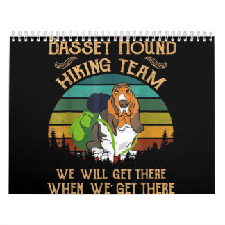 basset hound hiking team we will get ret calendar