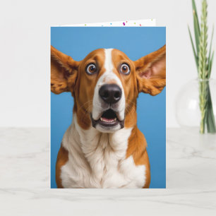 Basset Hound Humorous Birthday Card