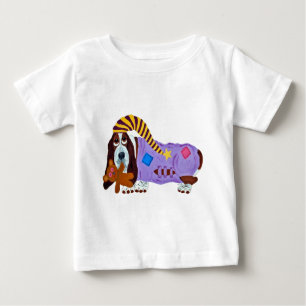 Basset Hound in PJs Baby t-shirt