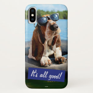 Basset Hound In Sunglasses iPhone X Case