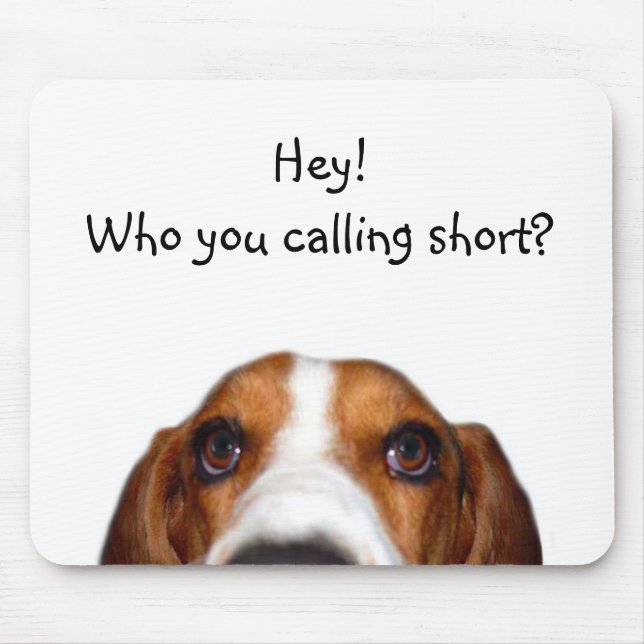 Basset Hound In your face Mouse Pad (Front)