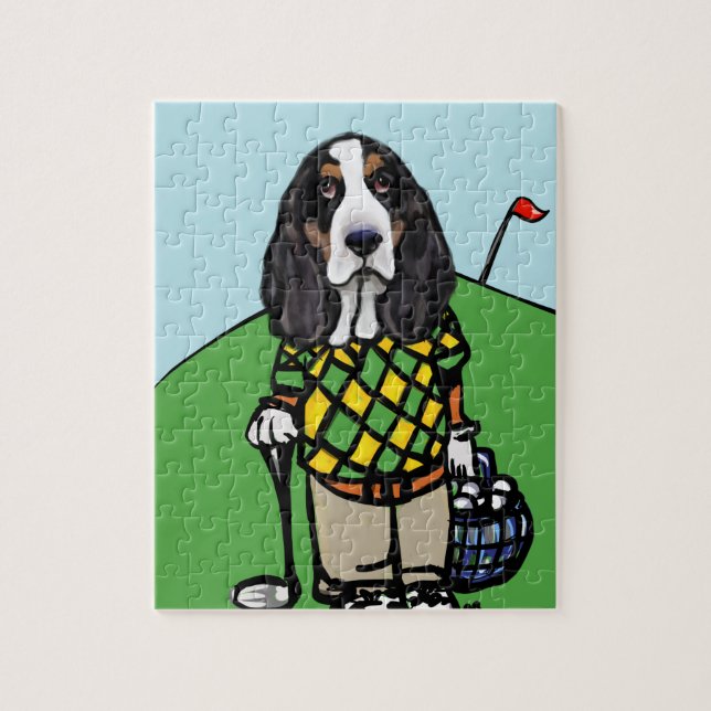BASSET HOUND JIGSAW PUZZLE (Vertical)