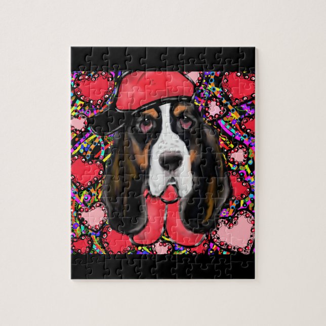 Basset Hound Jigsaw Puzzle (Vertical)