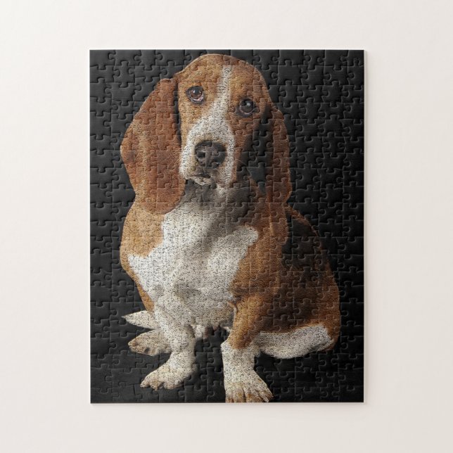 Basset hound jigsaw puzzle (Vertical)