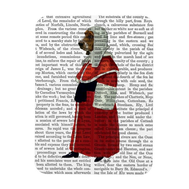 Basset Hound Judge Full Magnet (Vertical)