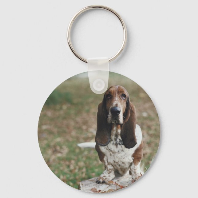 Basset Hound Key Ring (Front)