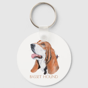 Basset Hound Key Ring