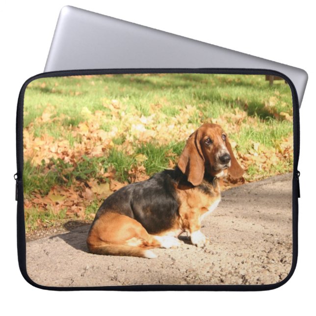 Basset Hound Laptop Case (Front)