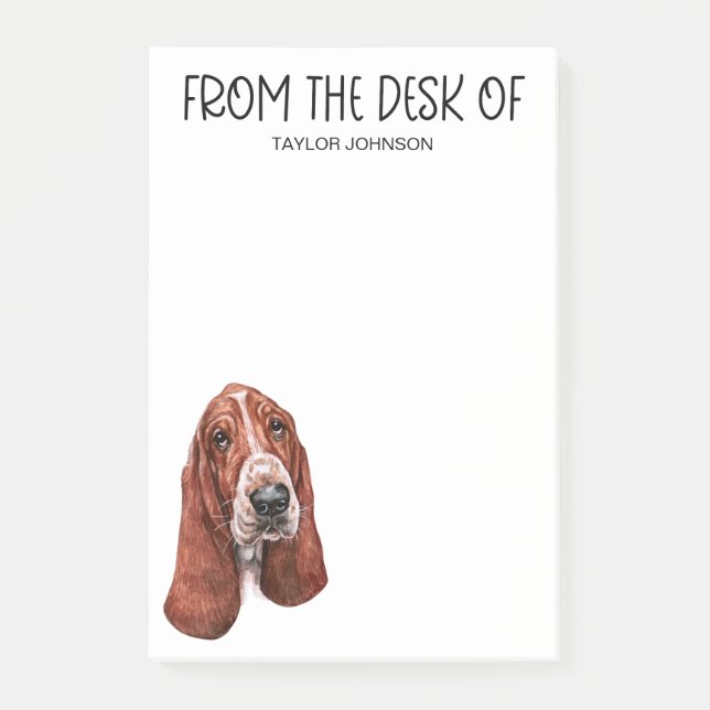 Basset Hound Lover Post-it Notes (Front)