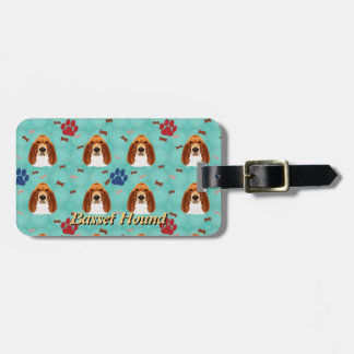 Basset Hound Luggage Tag