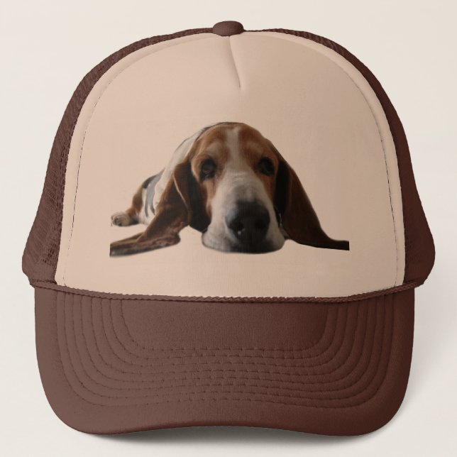 Basset Hound lying down Trucker Hat (Front)
