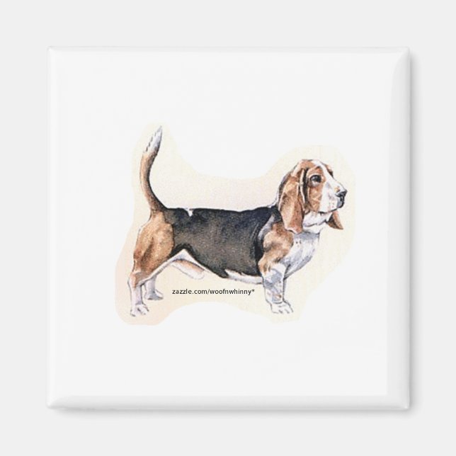 Basset Hound magnet (Front)