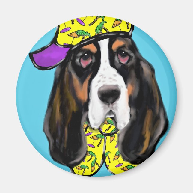 Basset Hound Magnet (Front)