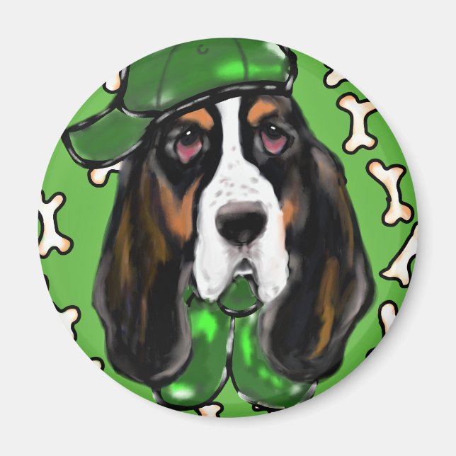 Basset Hound Magnet (Front)
