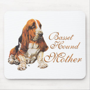 Basset Hound Mother's Day Mouse Pad