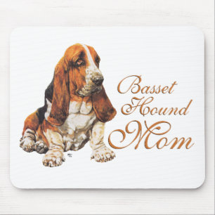 Basset Hound Mother's Day Mouse Pad