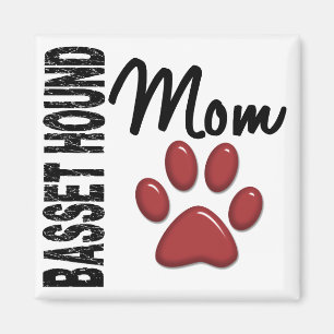 Basset Hound Mum 2 Magnet
