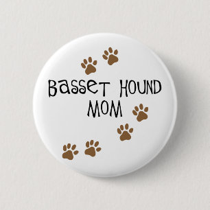 Basset Hound Mum 6 Cm Round Badge
