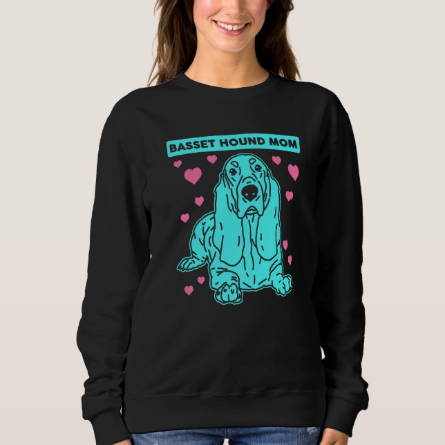 Basset Hound Mum Dog Owner Basset Hound Sweatshirt (Front)