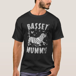 Basset Hound Mummy Halloween T-Shirt