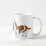 Basset Hound Musical Trio Mug<br><div class="desc">Original fine art design of a howling tricolored Basset hound by designer Carolyn McFann on quality cards,  stationery,  clothing & other great gifts for dog lovers.</div>